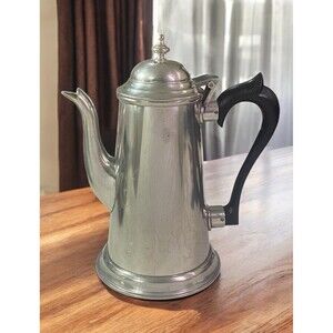 Kirk Stieff Pewter Vintage Tea Coffee Pot With Handle 9.5” Tall P1-24 *READ